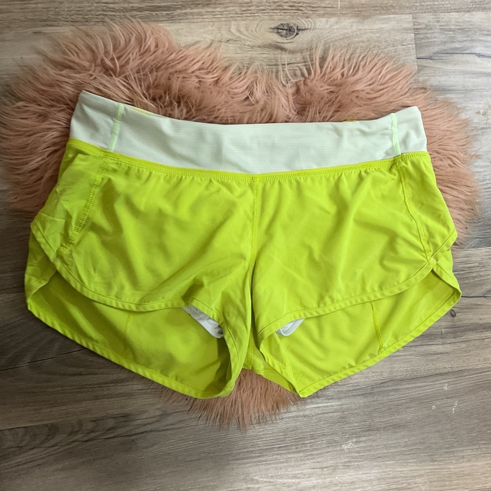 Lululemon Speed Up Yellow Short Size 8